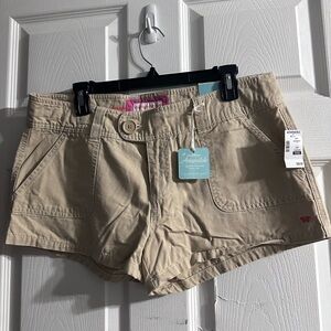 Aeropostale Beige Shorts with Pink Accent